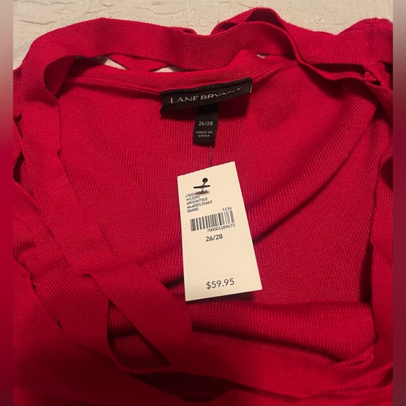 Lane Bryant Sweater 26/28 Open Pattern Neckline NWT - Picture 4 of 4